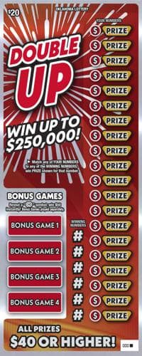Double Up scratch-off ticket