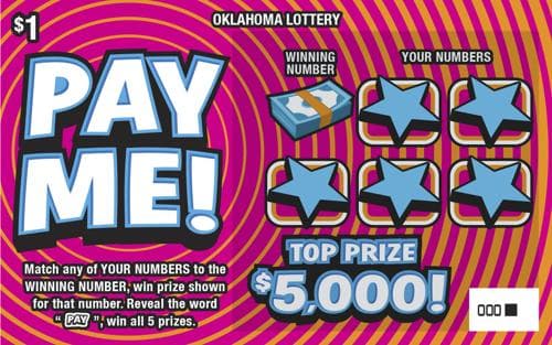 Pay Me! scratch-off ticket