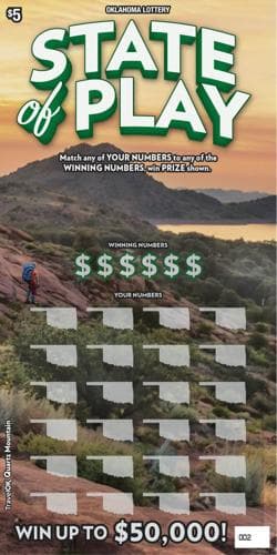 State of Play scratch-off ticket