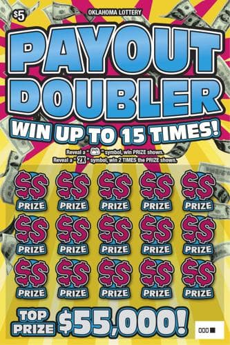 Payout Doubler scratch-off ticket