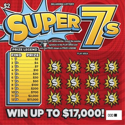 Super 7s scratch-off ticket