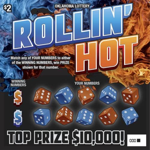 Rollin' Hot scratch-off ticket