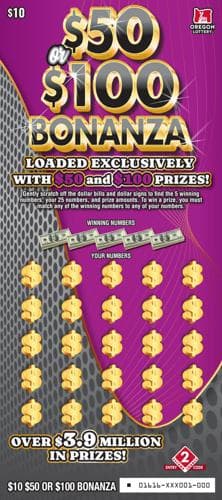 $50 or $100 Bonanza scratch-off ticket