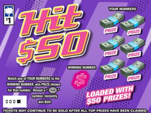 Hit $50 scratch-off ticket