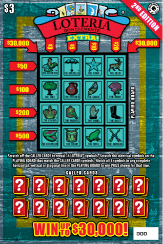 LOTERIA EXTRA! 2ND EDITION scratch-off ticket