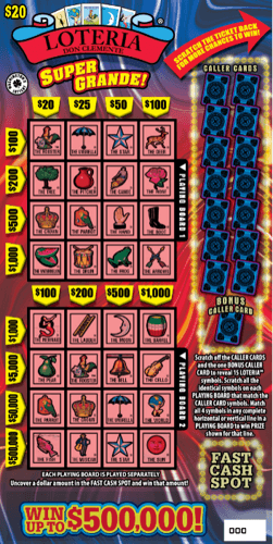 LOTERIA SUPER GRANDE! scratch-off ticket
