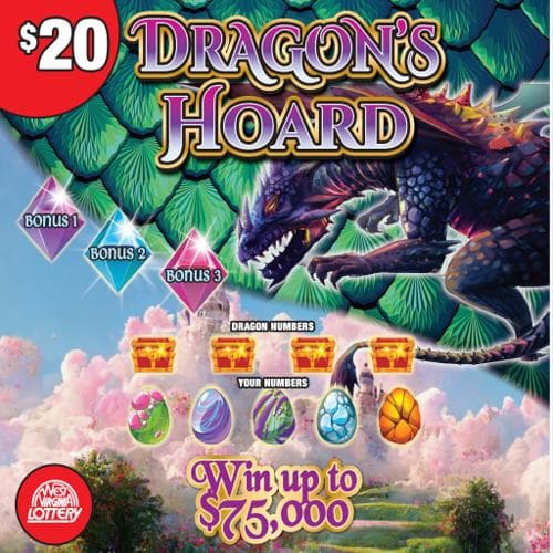 DRAGON’S HOARD scratch-off ticket