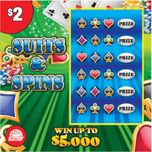QUEEN-SUITS-KING-CHERRY scratch-off ticket